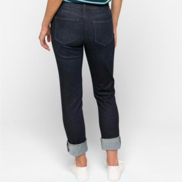 Mason & Belle Jaylah Mid Rise Roll Cuffed Boyfriend Jean Indigo 4 STITCH FIX NWT - Picture 3 of 7